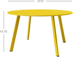 Grand patio Round Patio Coffee Table 2PC Weather Resistant Nesting Tables - Image 3
