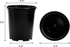 Fasmov 10PCS 1 Gallon Durable Nursery Pot Garden Flower Pots Nursery Plant - Image 2
