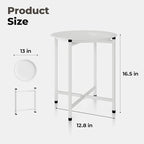 Bamworld White Plant Stand Indoor Small Plant Table - Image 3