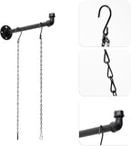 2 Pack Black Metal Pipe Plant Hanger Indoor - Image 8