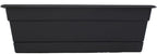 Bloem Dura Cotta 18" Black Resin Rectangle Window Box Planter - Image 4