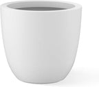 Kante 10 Inch Dia Round Concrete Planter, Indoor Outdoor Large Plant Pot by Kante