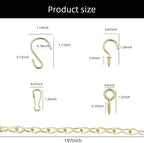 236 Inch Gold Hanging Baskets Chains - Image 4