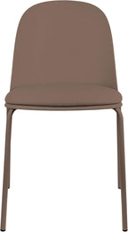 2xhome Parent Modern Stackable Armless Dining Chair | Plastic Shell Seat - Image 4