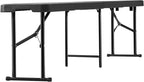 VEVOR Plastic Folding Bench, 6ft Portable Folding Bench, Smooth High Density - Image 6
