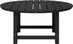WestinTrends Malibu Low Outdoor HDPE Round Patio Coffee Table - Image 3