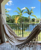 Hammock Brazilian Double Hammocks Soft Comfortable Fabric Cotton Canvas Hanging - Image 8