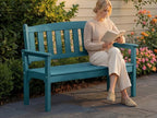 Psilvam 3-Person Outdoor Memorial Bench, All-Weather Poly Lumber Garden Bench - Image 5