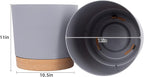 QCQHDU 12 inch Plant Pot, 2 Pack Planters - Image 2