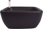Vencer 10.8 Inch Plastic Square Self Watering Planter, Water Indicator by Vencer