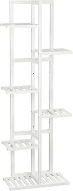 6 Tier Bamboo Plant Stand Indoor, Wood Tall Flower Holder Corner Tiered Plant - Image 7