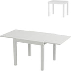 Expandable Patio Table for 4-6 Persons, Extentable Outdoor Dining Table Set by GAOMON