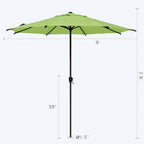 Abba Patio 9FT Lyon Outdoor Patio Umbrella Outdoor Table Umbrella - Image 3