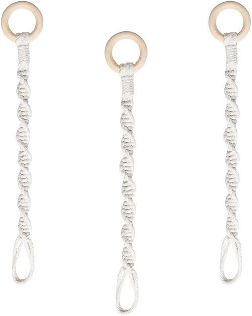 3 Pack Adjustable Macrame Plant Hanger Extenders Connectable Rope Hanging Plant by SUMERSHA