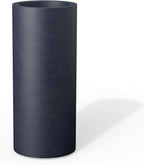 Kante 18.9 Inch Tall Cylindrical Planter, Large Round Plant Pots by Kante