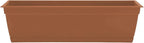 Bloem Dayton 24" Terra Cotta Recycled Plastic Rectangle Window Box Planter by Bloem