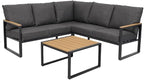 Metal Patio Furniture Set, 6 Pieces Outdoor Sectional Sofa Set - Image 7