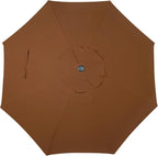 Blissun 9' Outdoor Patio Umbrella, Outdoor Table Umbrella, Yard Umbrella - Image 4