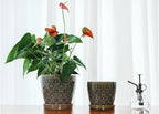 Docrin Dark Green Ceramic Planter Set - Image 5