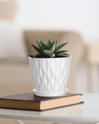 4 Inch Plant Pots, 6 Pack Indoor Flower Pots, Planters - Image 7