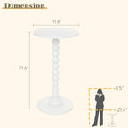 Round Side Table, Small Drink Table - Image 3
