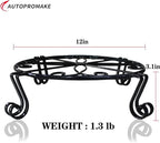 Black Plant Stand for Flower Pot Heavy Duty Potted Holder Indoor Outdoor Metal - Image 3