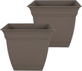 The HC Companies 10 Inch Eclipse Square Planter Pots by TheHCCompanies