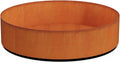 PLANTERCRAFT Corten Steel Metal Planter Box, Round Sizes, Modern Garden Steel by Plantercraft