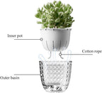 Self Watering Pots for Indoor Plants, Flower Pots, Self Watering Plant Pot-3pcs - Image 4
