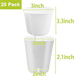 3" Self Watering Pots, 20 Sets Self Watering Planter Pots - Image 2