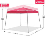 Canopy Tent, 10X10 FT Pop Up Canopy Outdoor Instant Tent Slant Legs - Image 5