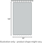 NICETOWN Grey Blackout Extra Wide Bedroom Curtain 63 inch Long, Grommet Room - Image 7