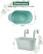 vensovo Metal Railing Planter for Outdoor Plants - Image 2
