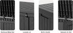 DRATO 120 Gallon Large Deck Box, Outdoor Storage Box - Image 7