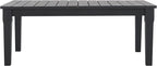 SAFAVIEH Couture Outdoor Collection Martinique Black Solid Wood Patio Coffee - Image 6