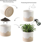 Nihow Ceramic Plant Pot: 6 Inch Planter - Image 3