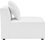 Modway EEI-4209-WHI Saybrook Patio Armless Chair in White 29.5 x 34.5 x 25.5 - Image 3