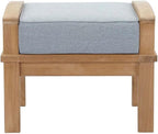 Modway EEI-1152-NAT-GRY-SET Marina Premium Grade A Teak Wood Outdoor Patio - Image 4