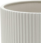 Amazon Basics Fluted Ceramic Round Planter - Image 3