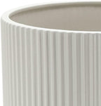 Amazon Basics Fluted Ceramic Round Planter - Image 3