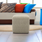 SIMPLIHOME Zelma Square Pouf – 18 inch Wide Upholstered PET Polyester Ottoman - Image 6