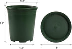 Fasmov 10PCS 1 Gallon Durable Nursery Pot Garden Flower Pots Nursery Plant - Image 2