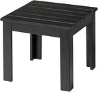 VINGLI Outdoor Adirondack Side Table, Patio Side Table Conversation End Table by VINGLI