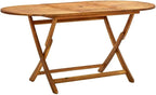 vidaXL Solid Acacia Wood Folding Patio Table by vidaXL