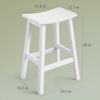 Outdoor Bar Stools Set of 2, Waterproof Barstools, - Image 3