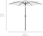 Best Choice Products 10ft Outdoor Table Compatible Steel Polyester Market Patio - Image 7