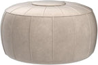 Thgonwid Unstuffed Moroccan Storage Pouf Foot Stool Ottoman Seat Handmade Faux - Image 5