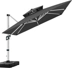 ABCCANOPY Patio Umbrella Cantilever Double Top Outdoor Offset Umbrella - Image 4