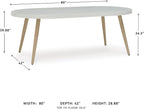 Signature Design by Ashley Seton Creek Casual Aluminum Outdoor Dining Table - Image 3