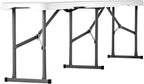 VEVOR Plastic Folding Bench, 6ft Portable Folding Bench, Smooth High Density - Image 6